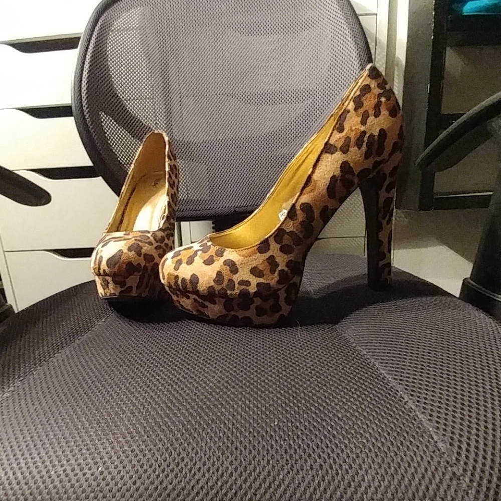 Cheetah print heels